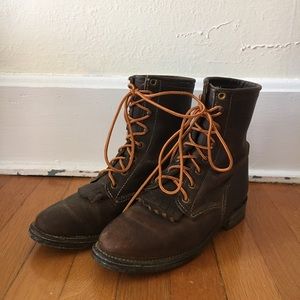 Vintage Justin’s Women’s Lacer Boot Brown Size 7